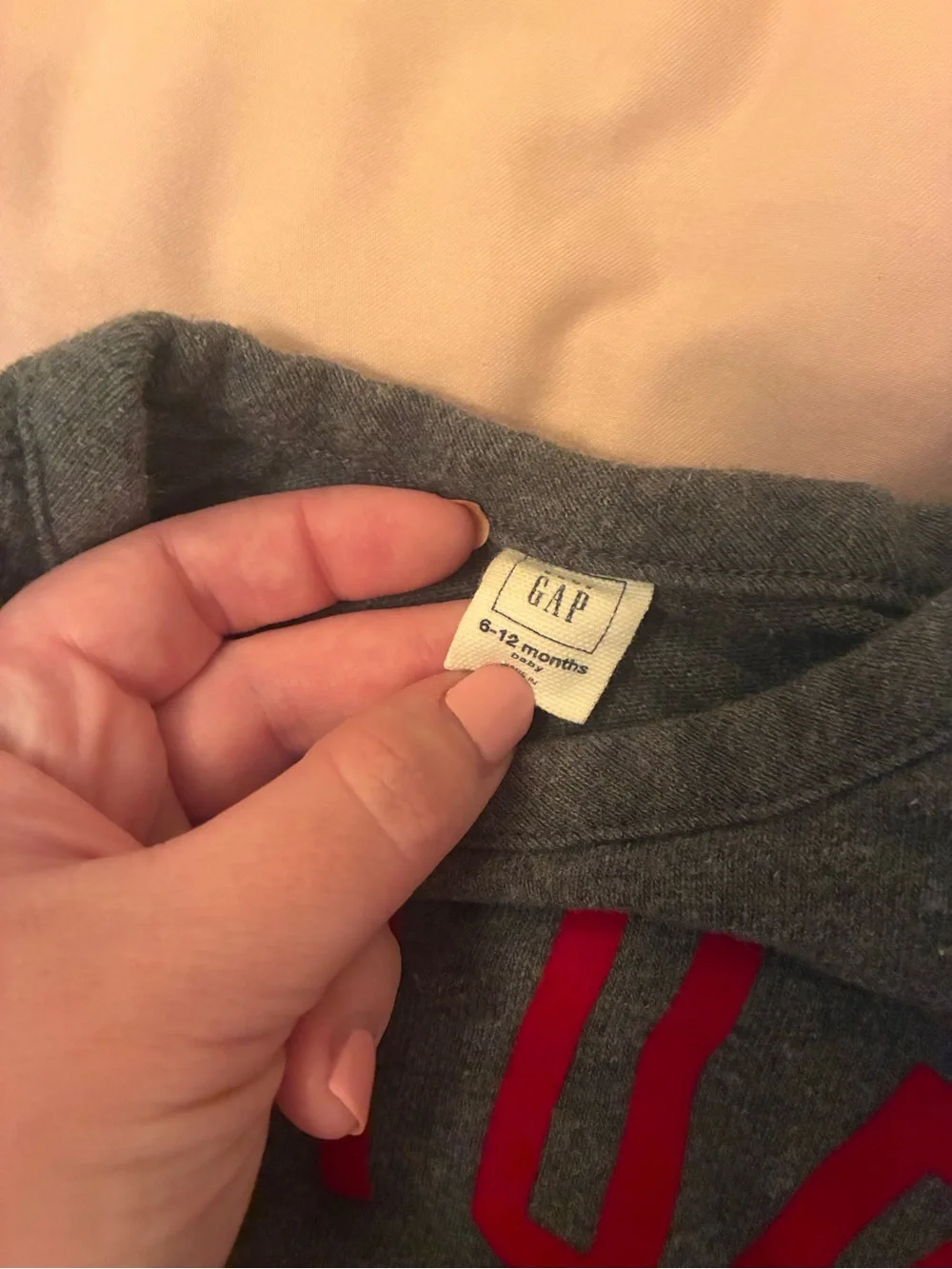 Baby Gap grey Stud Muffin sweatshirt